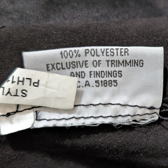 Bod & Christensen Black Leather Draped Jacket w/ Back Ruffle - 6 - Picture 8 of 8